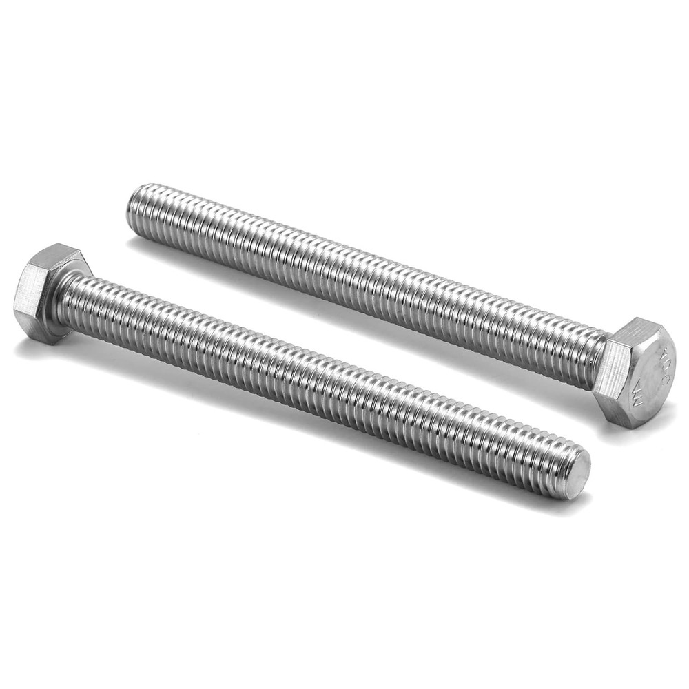 SG TZH 1/2-13 x 5 Hex Head Screw Bolt 20Pcs 18-8 304 Stainless Steel Full Thread